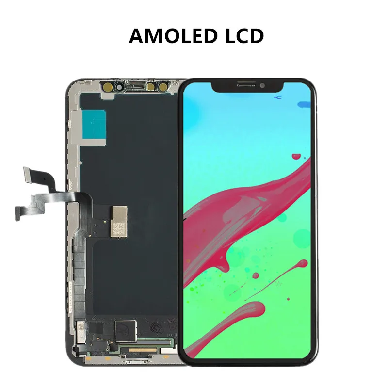 AMOLED Display for iPhone X LCD Display and Touch Digitizer Lens Screen Full Assembly Replacement Repair Part
