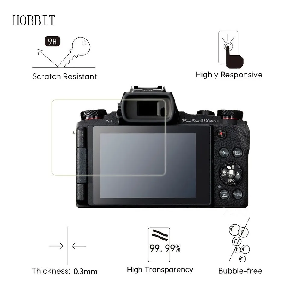 2 Упаковочные камеры для Canon EOS-1D X Mark II цифровая зеркальная камера 0,3 мм 2.5D 9 H прозрачная защитная пленка для экрана из закаленного стекла