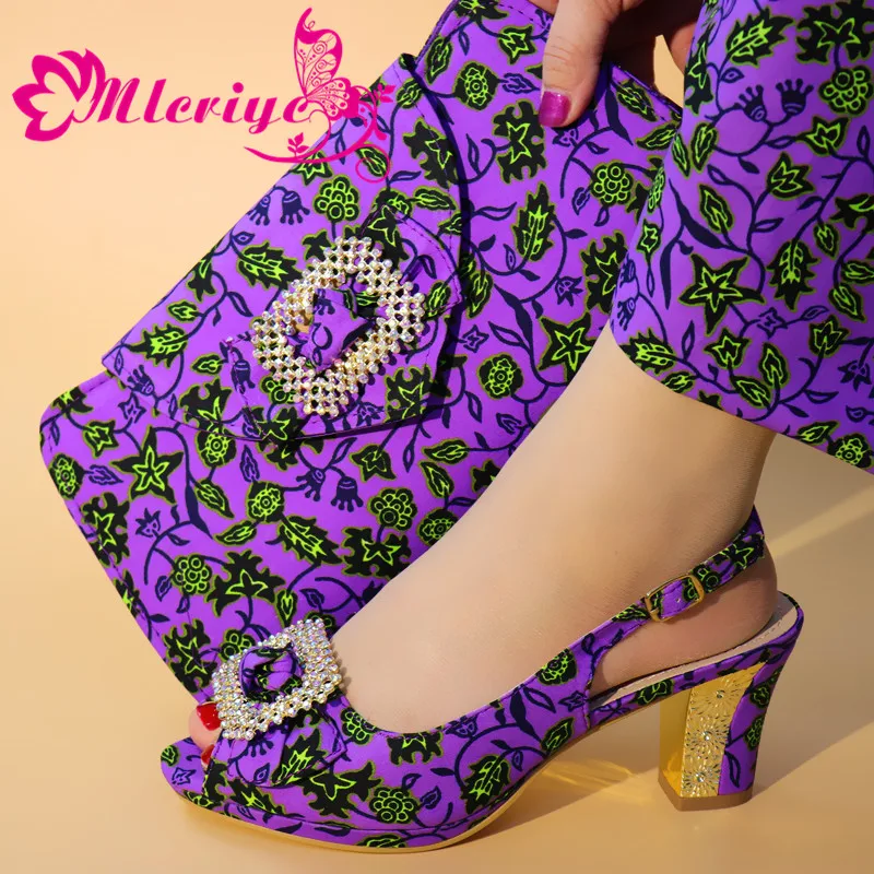 

Newest African Women Matching Italian Design Shoe and Bag Set for Wedding Italian Shoes with Matching Bag Italy
