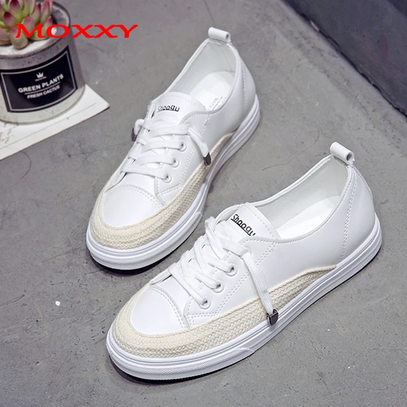 

2019 New White Canvas Shoes Women Casual Flats Slip On Fashion Ladies Autumn Shoes Designer Yellow White Sneakers Dropshipping