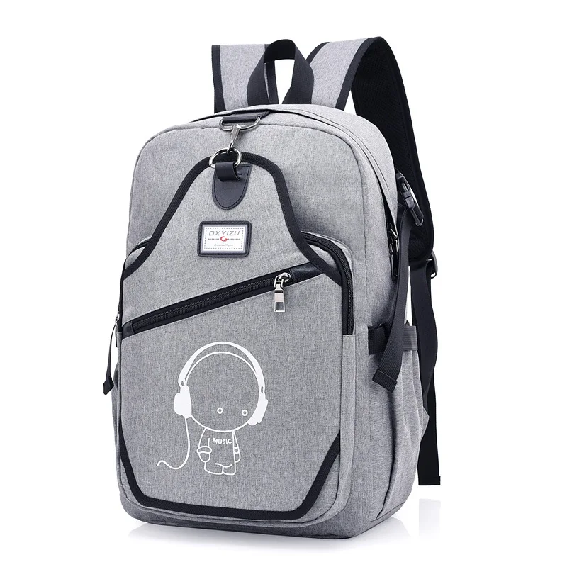 

abay 2019 South Korean version of the men's and women's leisure anti-theft computer backpack USB rechargeable travel bag