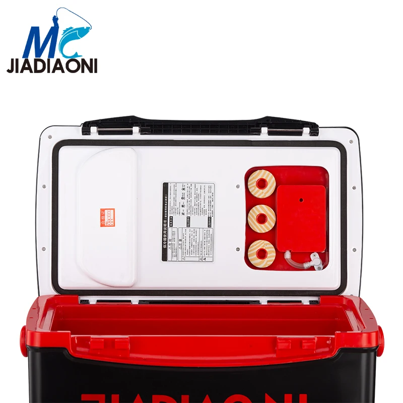 JIADIAONI 30L 5.5kg Plastic Multifunction Fishing Tackle Boxes Portable Fishing Box Seat