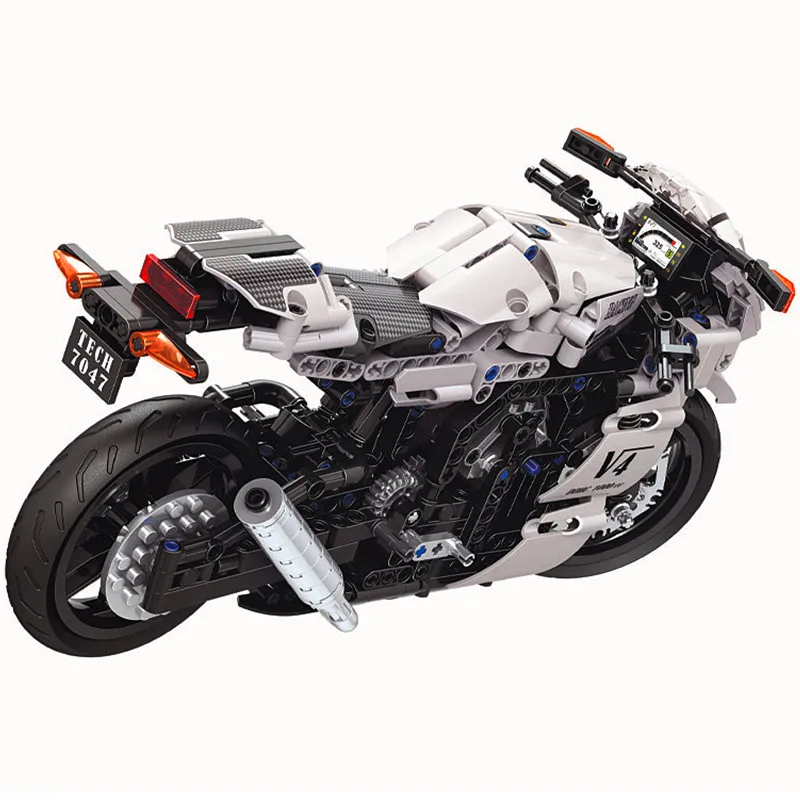 Technic 400CC улица мото строительные блоки модель мотоцикла Кирпичи Классические для игрушка-подарок для детей
