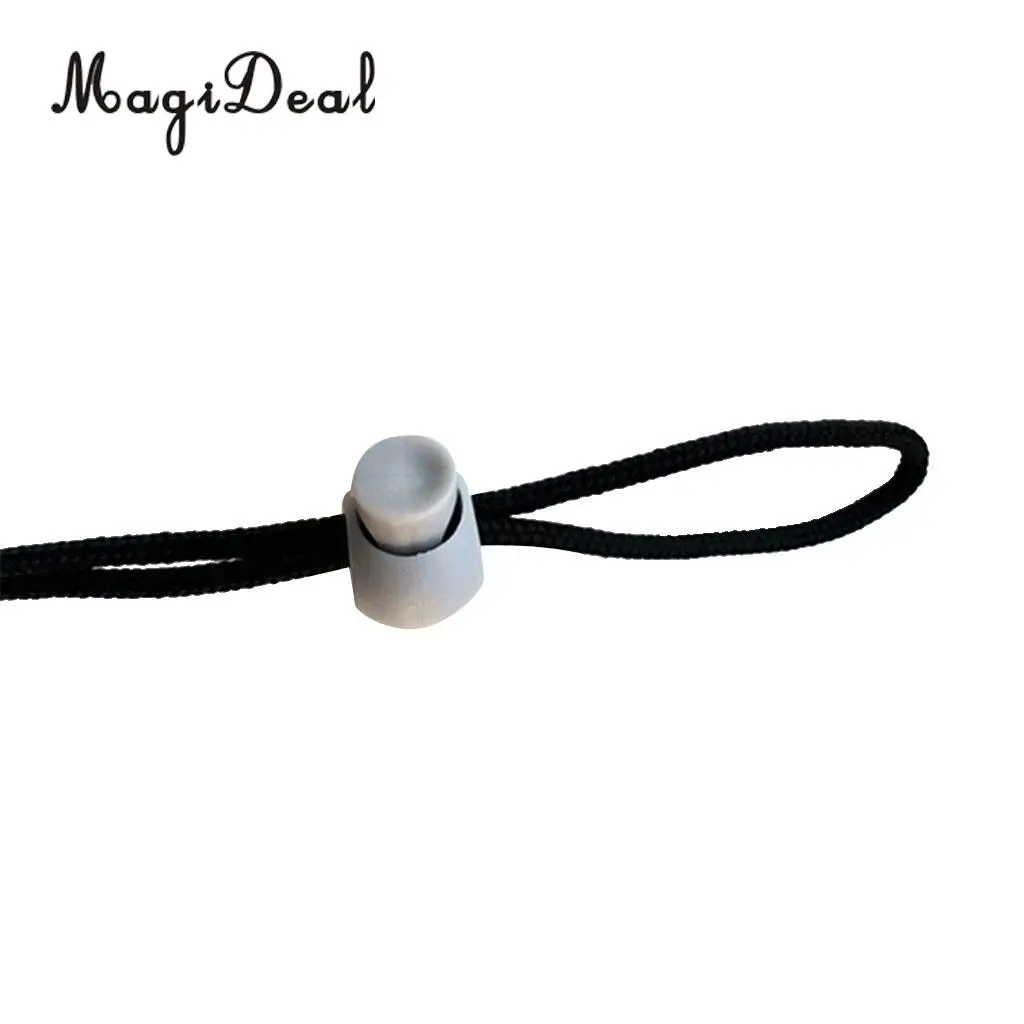 MagiDeal Pack 10 Rope Ball Stoppers Toggle Lock Ends Spring Buckle for Paracord Elastic Cord Bungee Rope Garment Shoelace