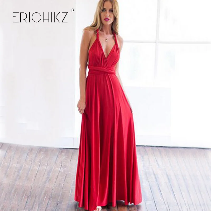 Long red party dresses for women 2017