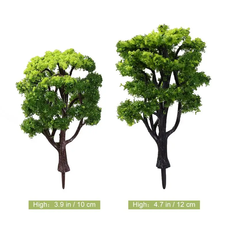 WINOMO 12 шт. 1:50 поезд Пейзаж Модель деревья(зеленый