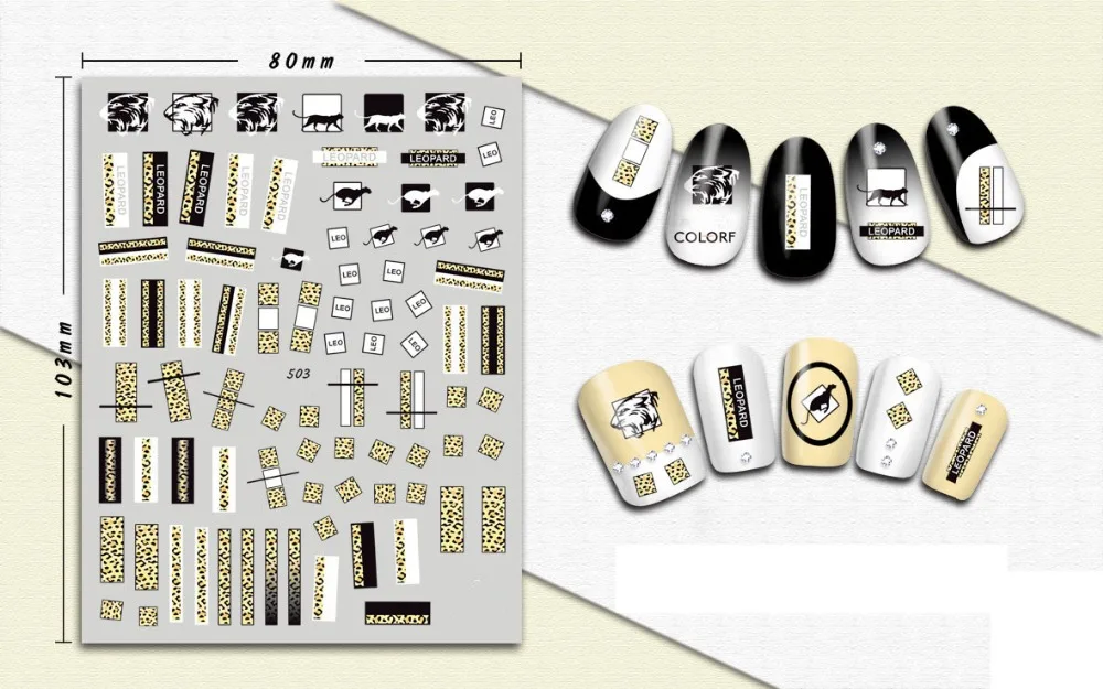 1 лист, буквы, слова, наклейки для ногтей, этнический знак, текст, 3D стикер для ногтей, леопардовые наклейки, наклейки для ногтей, обертывания, маникюрные украшения