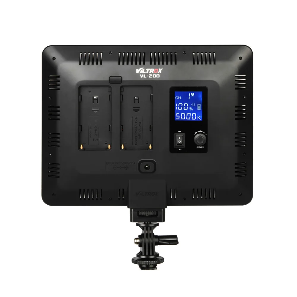  VILTROX VL-200T 12.4'' Wireless Remote Photo Camera Video Studio LED Light Bi-Color Dimmable+DC Pow - 32840766674