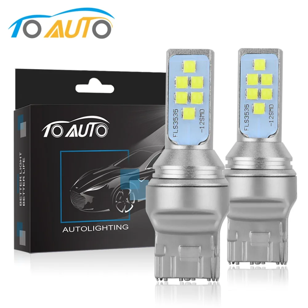 2 шт. 1400LM T20 7443 W21/5W LED 7440 W21W T25 3157 P27/7W светодиодные лампы автомобильные указатели