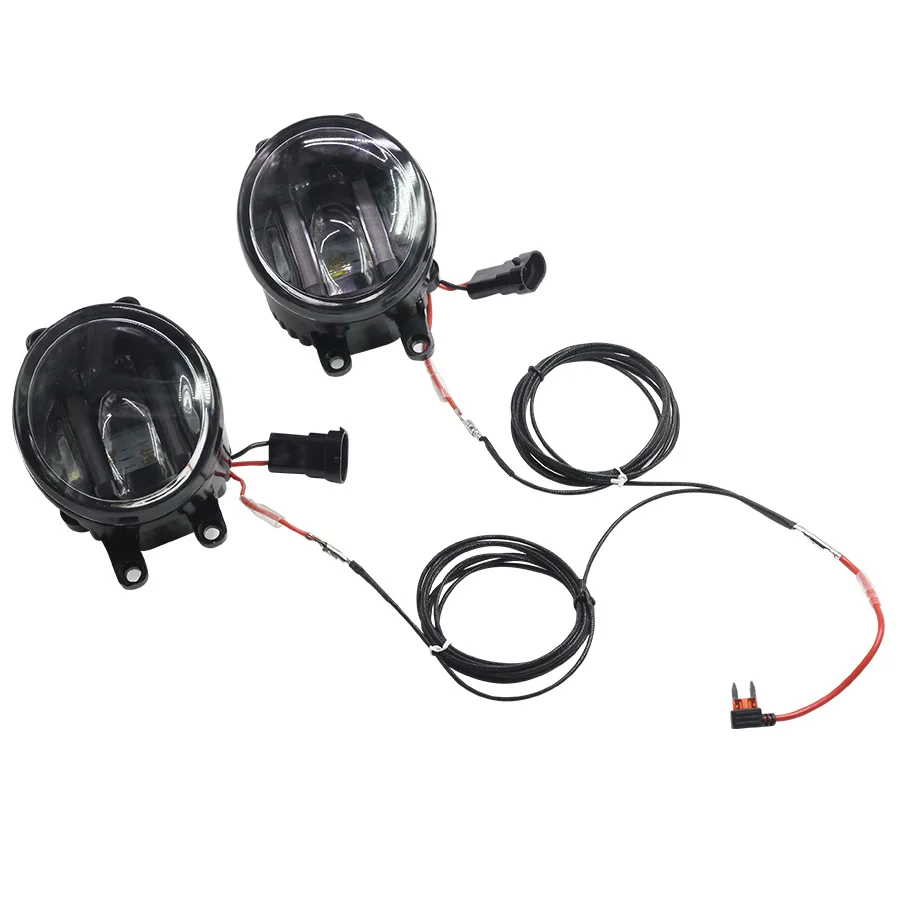  Cawanerl 1 Pair Car Light LED Fog Lamp DRL Daytime Running Light White 12V For Subaru Trezia Hatchb - 32826493658