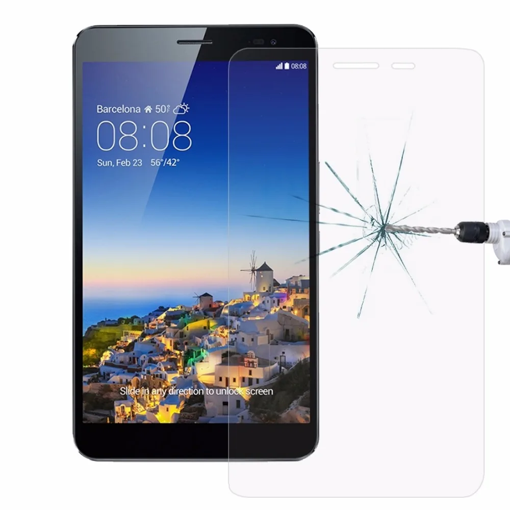 2 шт. для huawei Honor Tablet 2 8,0 дюймов стеклянная пленка 0,3 мм 9 H твердость поверхности полный экран Закаленное стекло протектор экрана