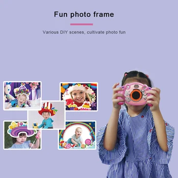 

New Upgraded Cute Neck Child Lithium Battery Mini Kid Cameras 5MP HD Projection Digital Camera Fotografica Digital Portable