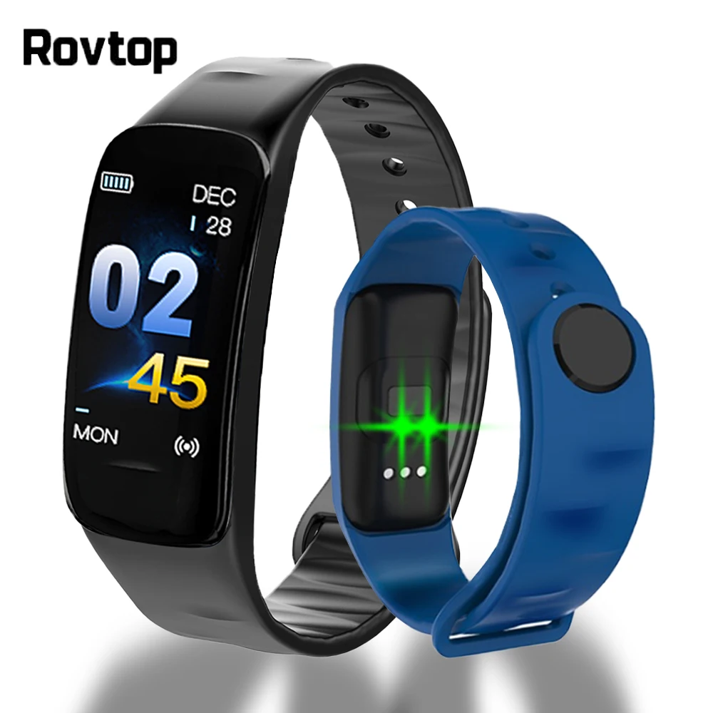 Rovtop C1Plus Смарт Браслет для измерения кровяного давления фитнес С1 плюс умный