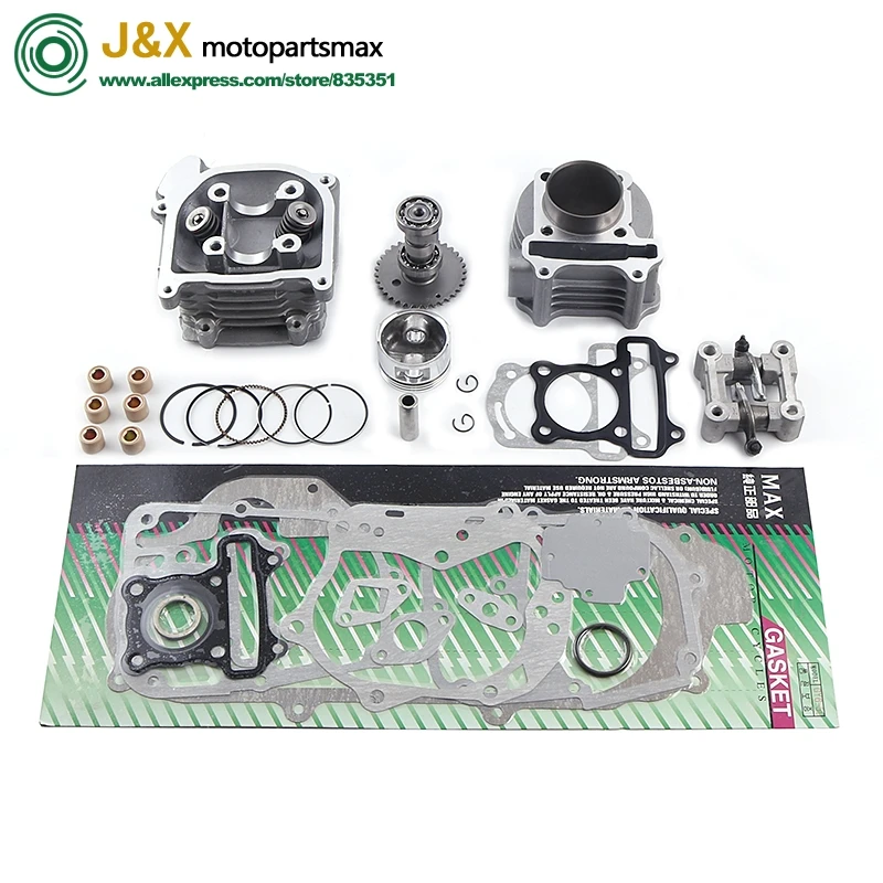 GY6 50cc 80cc обновление до 100cc 50 мм цилиндр ролик распределительный комплект скутер 64