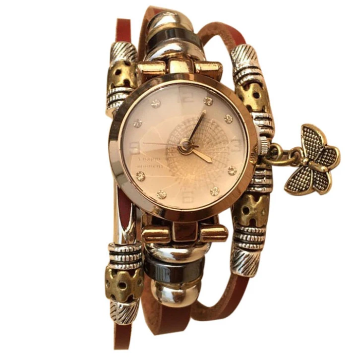 

Fashion Watch Women Butterfly Diamond Fashion New Cartoon Bracelet Watch Strap Stainless Steel Quartz Watches