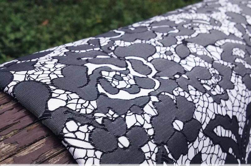 3D блестящая африканская кружевная жаккардовая парча ткань для платья, высокое качество Diy швейная одежда материал Tecido, 1 ярд, ширина: 165 см