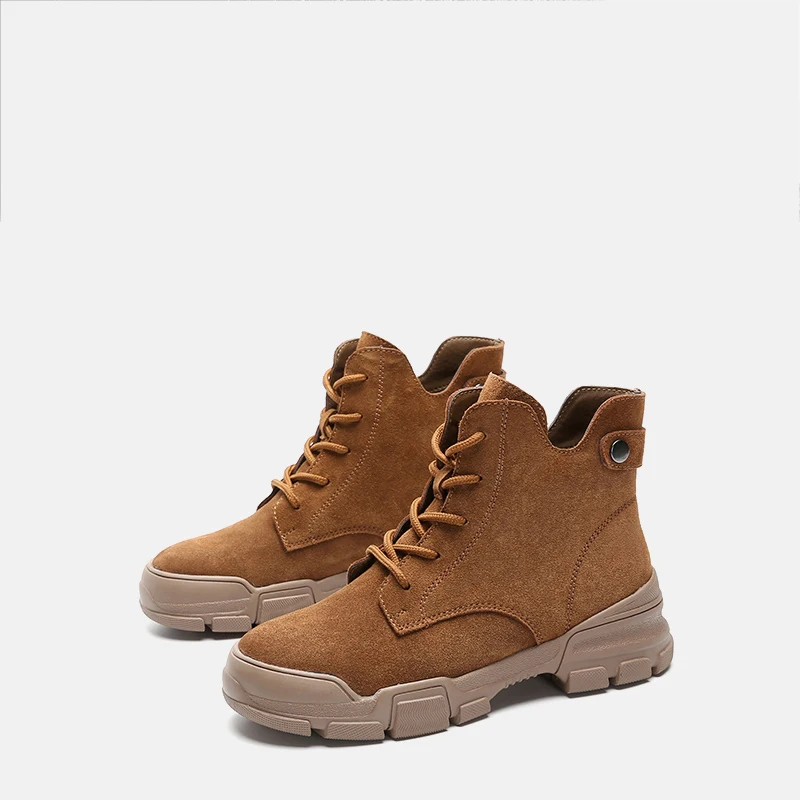 MYCOLEN/кожаная обувь женские ботинки Martens на шнуровке платформе сезон осень зима