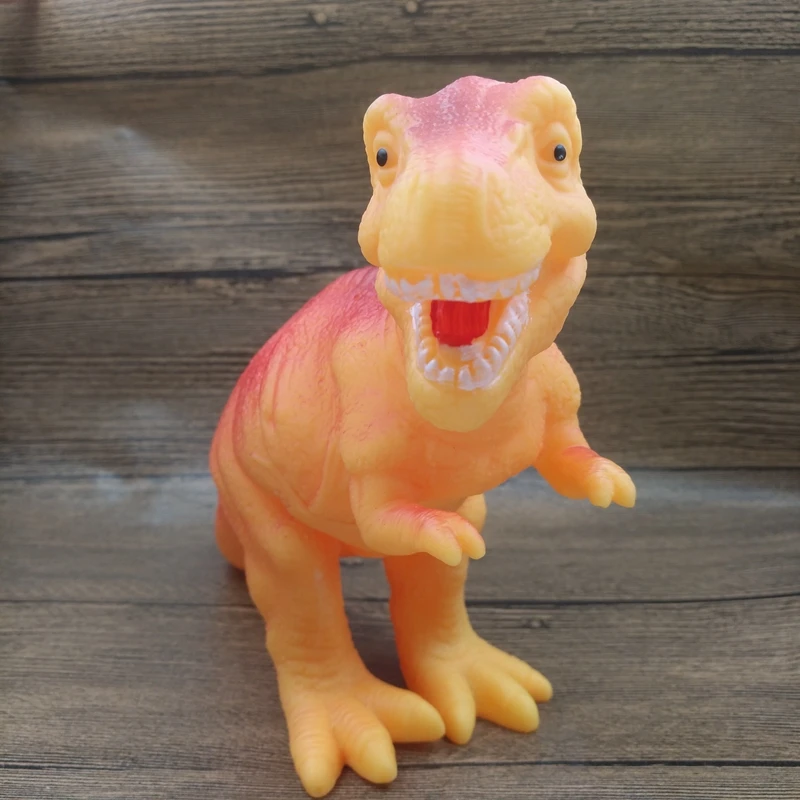 Резиновые динозавра Pet Puppy Dog Cat игрушки писк играет Жевательная звуковая игрушка