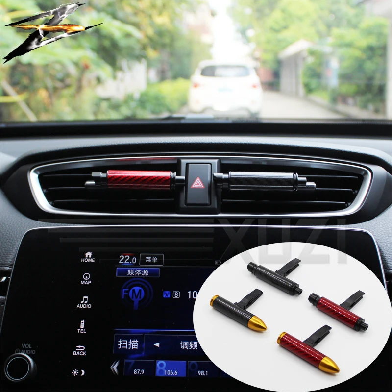 

Carbon fiber Exhaust pipe Car-styling Car Perfume Air Vent Clip-on Air Freshener Fragrance Aromatherapy Diffuser Air Purifier