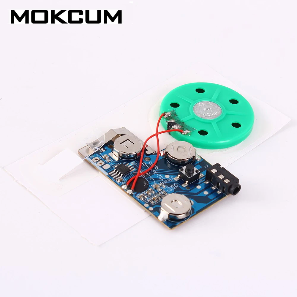 

Photosensitive control Recordable Voice Module 120SGreeting Card Music Sound Talk Chip Phone player audio line recording DIY kit