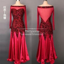 Женские танцевальные латинские платья для конкурсов танцевальное бальное платье танцевальное платье женское сценическое платье костюмы J-0801