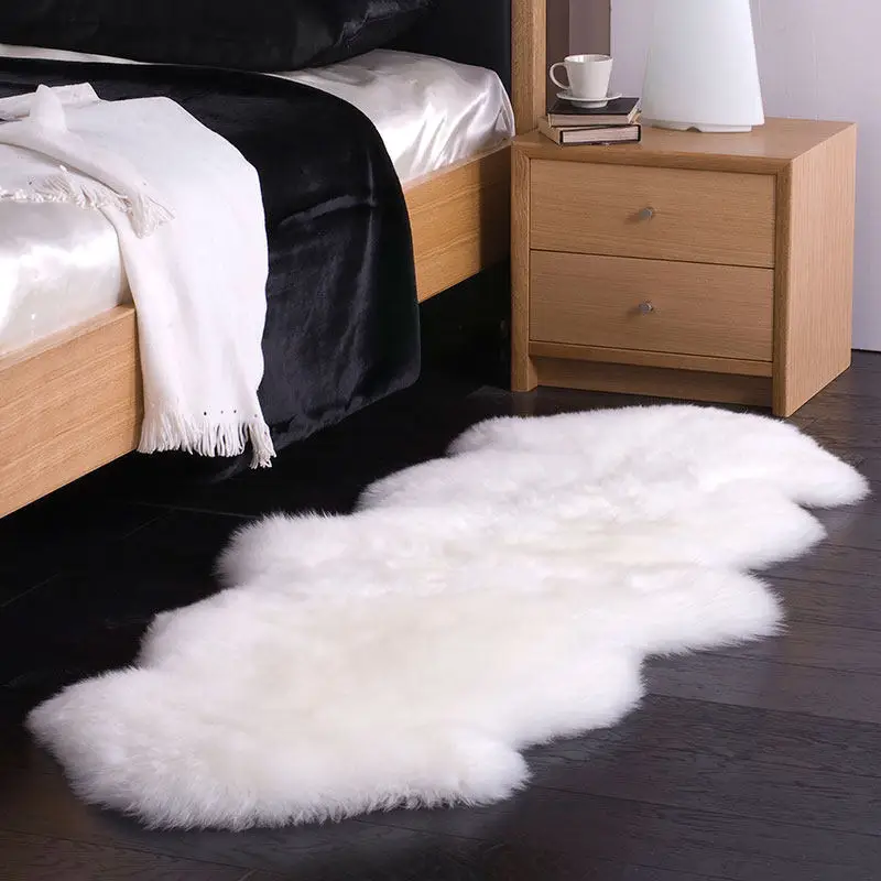 Luxury IVORY 100% natural real authentic handmade sheepskin Carpet Rug Modern contemporary wool mat design Nordic style bedside
Luxury IVORY 100% natural real authentic handmade sheepskin Carpet Rug Modern contemporary wool mat design Nordic style bedside