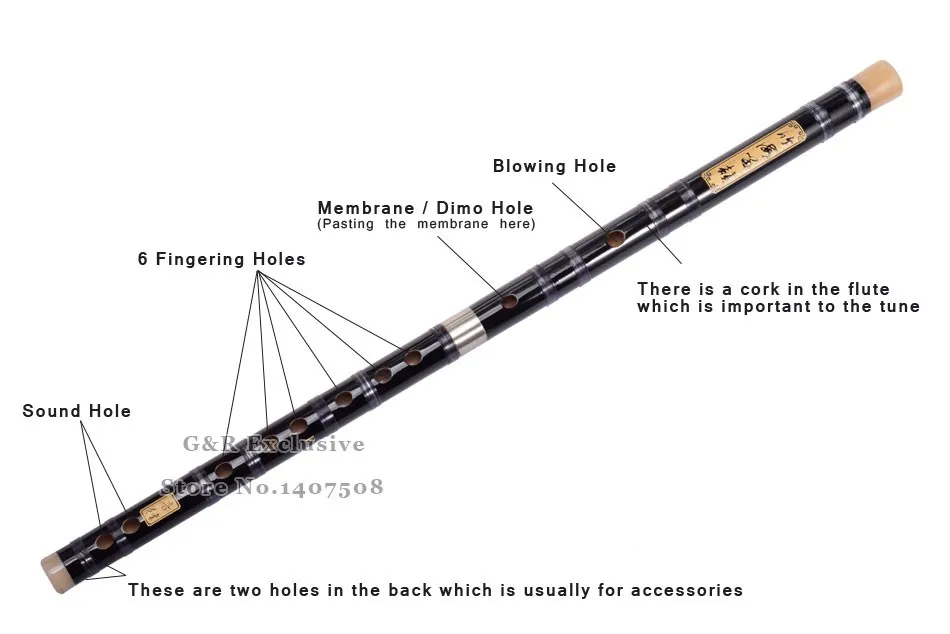 Китайский бамбуковый флейта Dizi поперечный традиционный музыкальный инструмент для начинающих Профессиональный Flauta китайский узел Dimo C/D/E/F/G