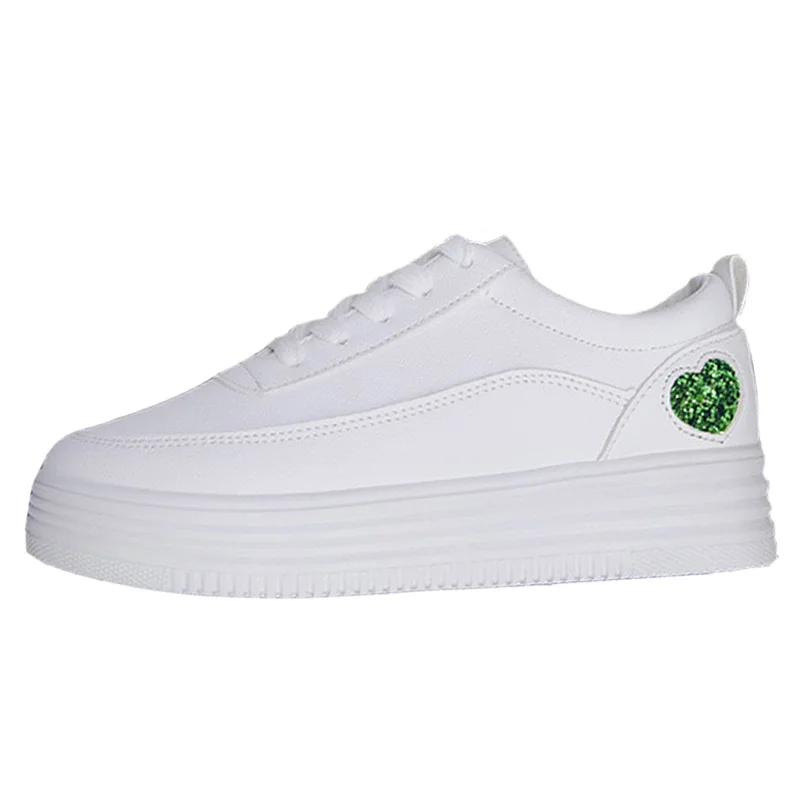 VTOTA/белые туфли Женские кроссовки на платформе из искусственной кожи Zapatillas Mujer
