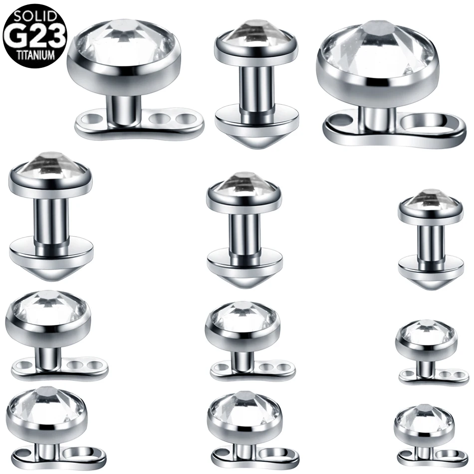 

20pcs/lot Titanium Micro Dermal Piercings Hide it in Skin Diver Piercings Dermal Piercings Dermal Anchors Piercings Body Jewelry