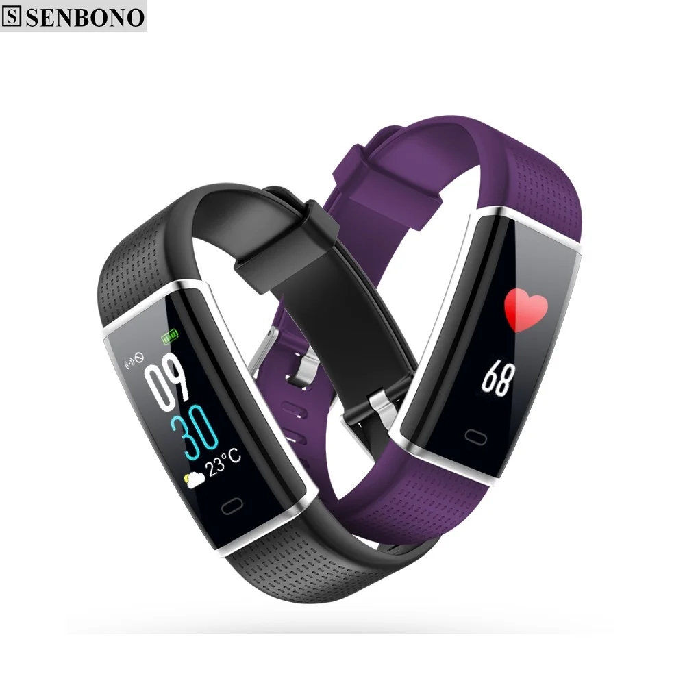 

SENBONO Smart Wristband ID130C Heart Rate Smart bracelet Pedometer Fitness Tracker Watch band relogio for mi band 3 PK mi band 2
