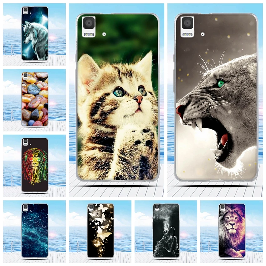 

For For BQ Aquaris E5 4G 5.0 inch Case Cartoon 3D Relief Printing Pattern Back Cover TPU Soft Silicone Case Coque Capa Funda