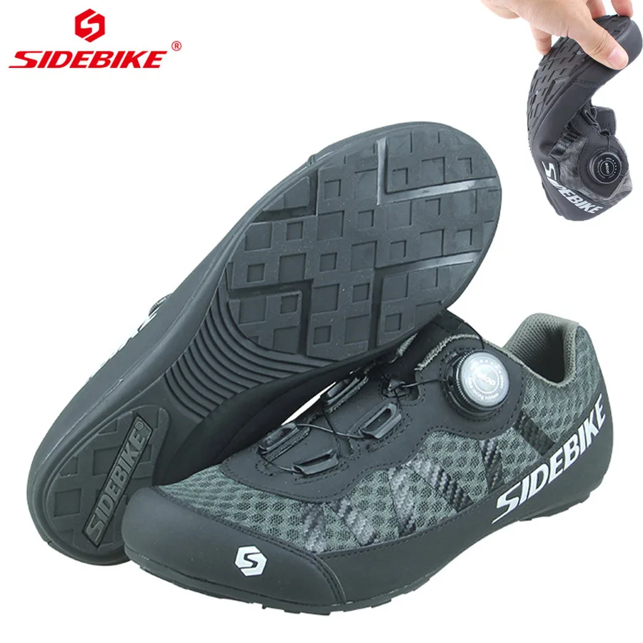 

SIDEBIKE Men Women Bicycle Shoes Road Cycling Shoes Self-Locking MTB Road Bike Shoes Sneakers Zapatos Ciclismo Riding Boot