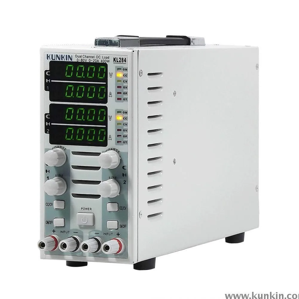

KUNKIN KL284 Double channel DC Electronic load meter LED driver Power meter power tools power meter double led electronic