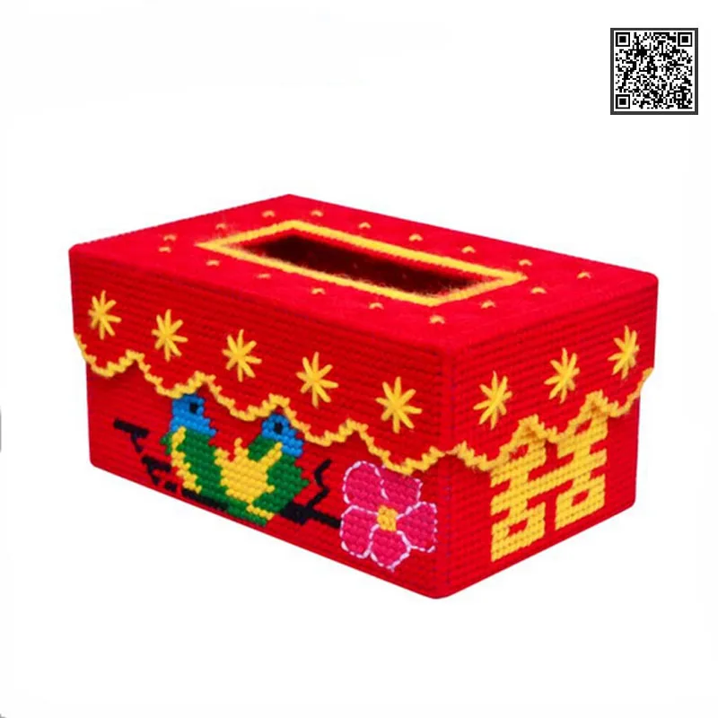 Buy Needlework,DIY 3D red Three dimensional cross