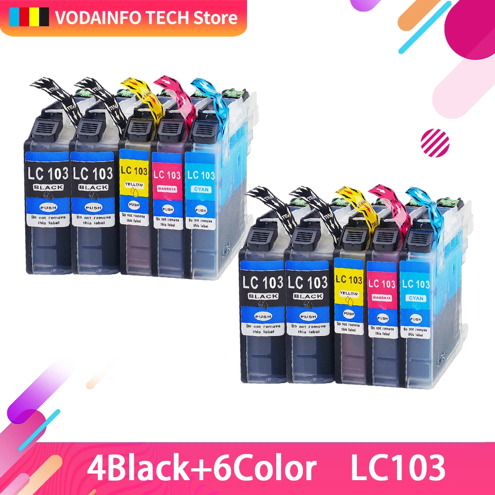 

refill ink cartridge LC103 for Brother MFC-J4310DW MFC-J4410DW MFC-J4510DW MFC-J4610DW MFC-J4710DW MFC-J6520DW MFC-J285DW