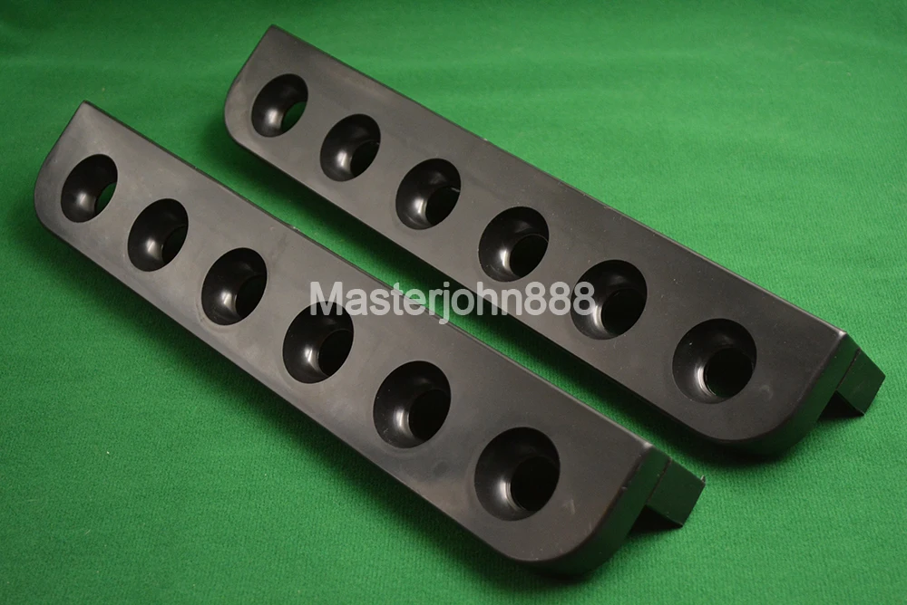 

Pool Billiards Snooker Cue Stand Holder Container Wall Mount 6-Slot Black Plastic Snooker Accessories Free Shipping Wholesales