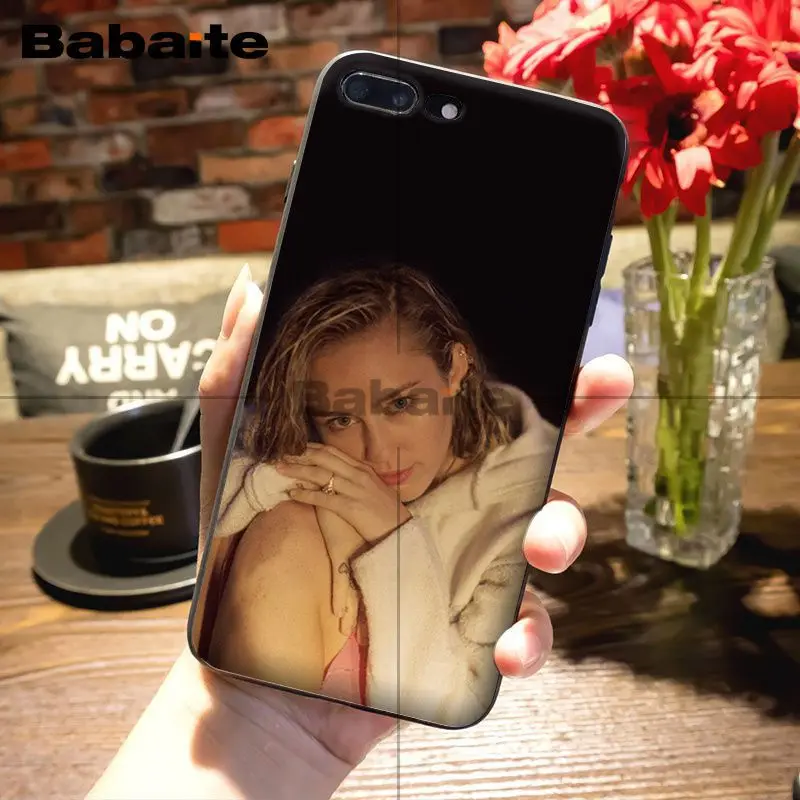 Babaite Miley Cyrus мягкий резиновый черный чехол для телефона iPhone 5 5Sx 6 7 7plus 8 8Plus X XS MAX XR 11