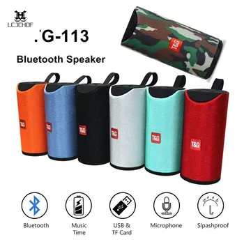 

High Quality Portable Wireless Bluetooth Speaker Mini Column 3d 10w Stereo Music Surround Support Fm Tf card Bass Box Tg113