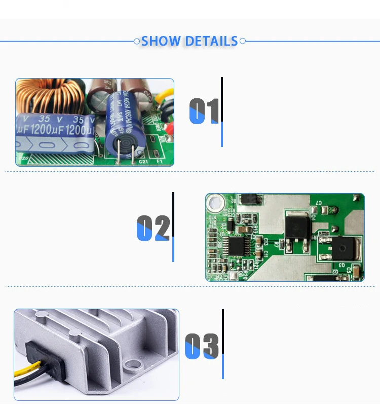 12 В преобразователь напряжения 15-55 в до 12 В 1A 2A 3A понижающий преобразователь постоянного тока 15-55 в до 12 В DC регулятор напряжения для автомобилей на солнечной батарее