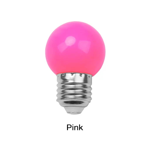 E27 светодиодные лампы bollillas красочные лампада ампул RGB светодиодный светильник SMD 2835 фонарик 220 В G45 Глобус лампы домашний декор - Испускаемый цвет: pink