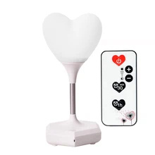 Светодиодная зарядная декоративная лампа Usb Ночной светильник с дистанционным управлением любящее сердце Новинка Детский 3D атмосферный светильник прикроватный подарок для девочки сенсорные лампы