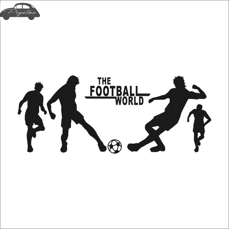 Football Player Soccer Wall Stickers Sports Foootball Wall Decal Home Decoration