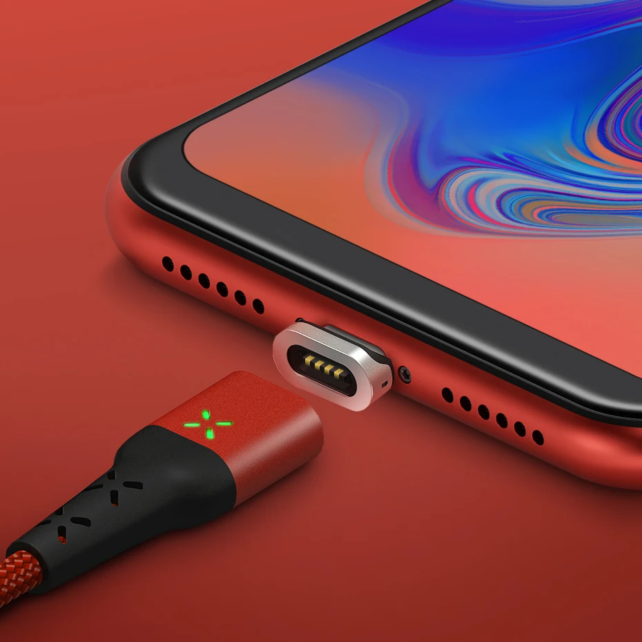 تحلق فوق USB مغناطيسي صغير USB نوع C كابل المغناطيسي شاحن سلك USB C الهاتف المحمول كابل ل سامسونج Xiaomi كابل بيانات