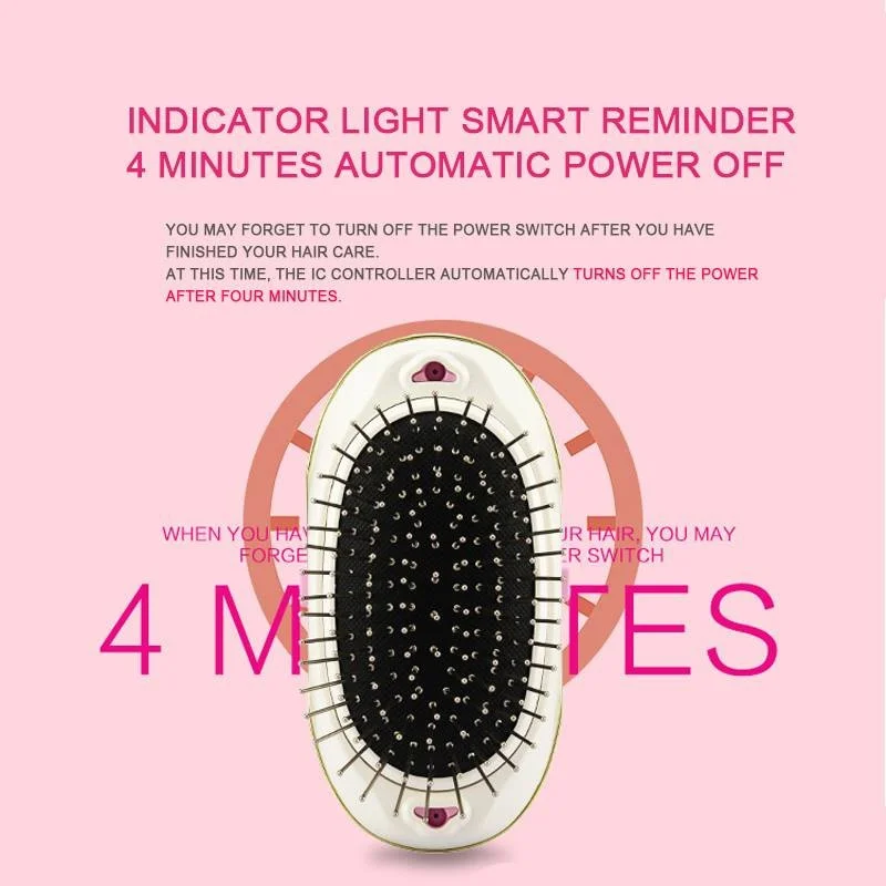 New Portable Electric Anti-static Ionic Hairbrush Mini Hair Brush Massage Small Electric Straight Hair Hairdressing Tangled Comb