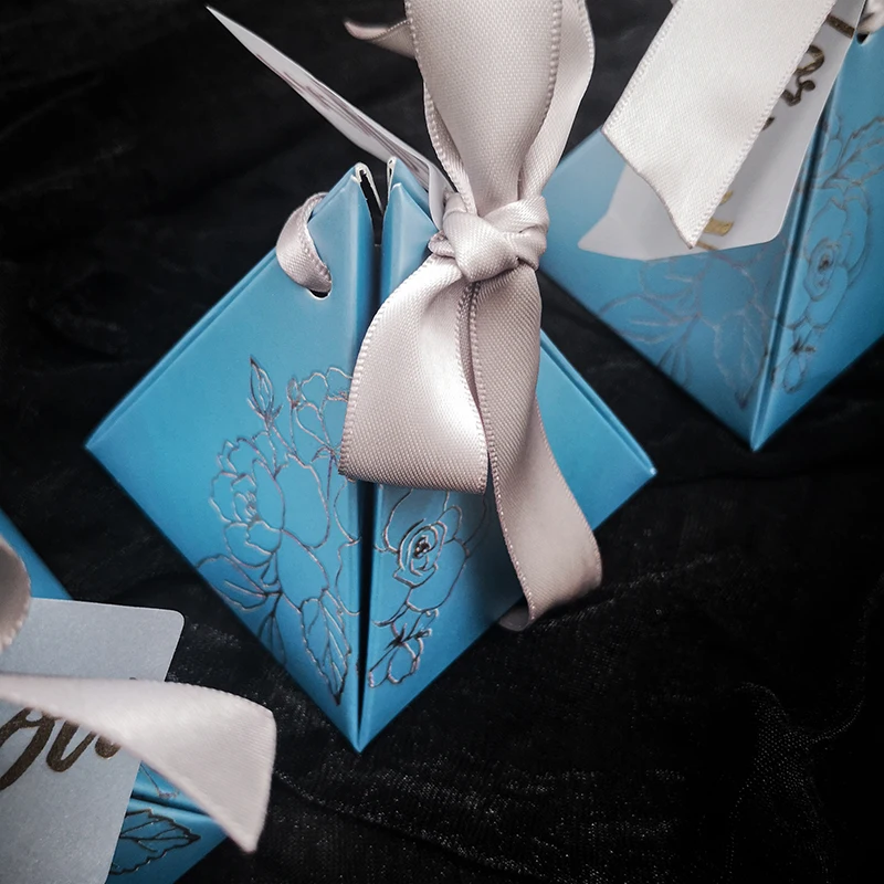 20шт треугольная пирамида коробка для конфет Свадебные сувениры Подарочные коробки мешки для конфет, Свадебный декор для детского душа вечерние принадлежности