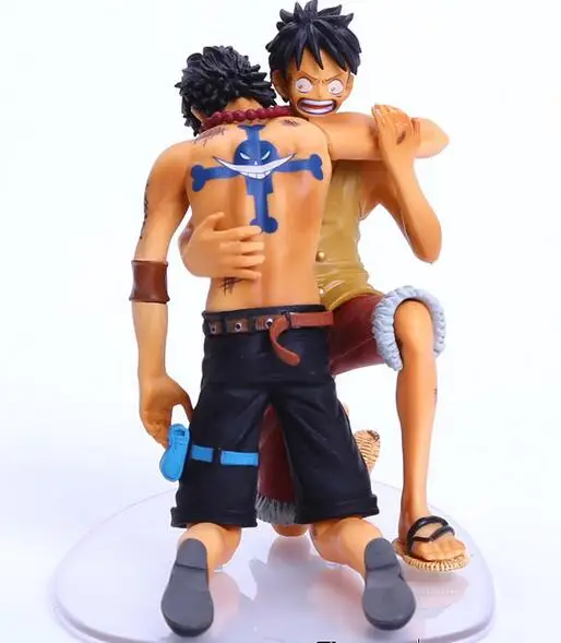 One Piece DRAMATIC SHOWCASE Luffy Ace Anime Collectible Action Figure PVC Collection font b toys b