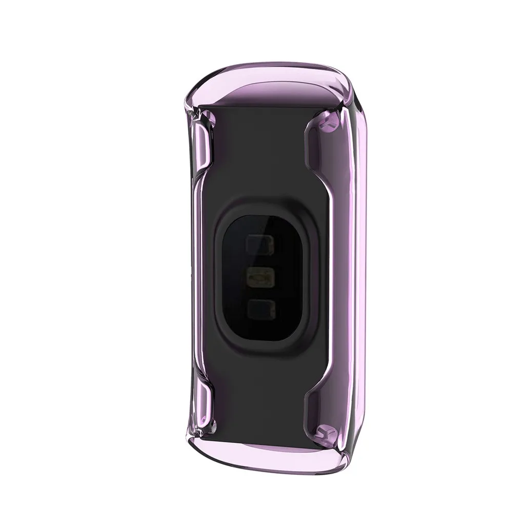 Модный мягкий ультратонкий защитный чехол из ТПУ для samsung Galaxy fit-e SM-R375 Защита от царапин Прочный фиолетовый