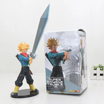 

21cm Dragon Ball Super DBZ Super Saiyan SSJ Trunks Final Hope Slash PVC Figure Toys