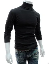 Turtleneck Solid Color Casual Men'S Sweater Drop shipping Brand discount Sweater Male Slim Fit Brand top Knitted Pullovers