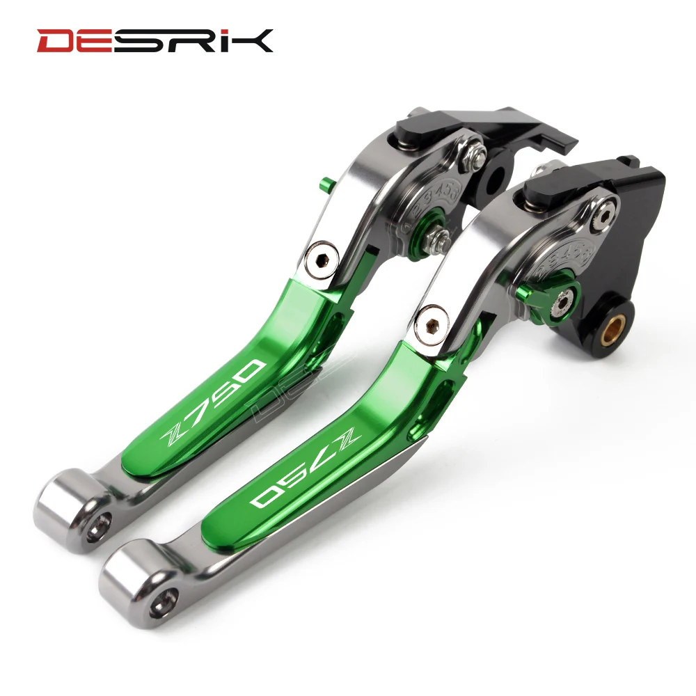 no modelo Z750S Palanca de embrague de freno plegable y extensible para Kawasaki Z750 CNC 2007 2008 2009 2010 2011 2012
